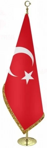 MAKAM BAYRAK KOLALI SATEN SİMLİ