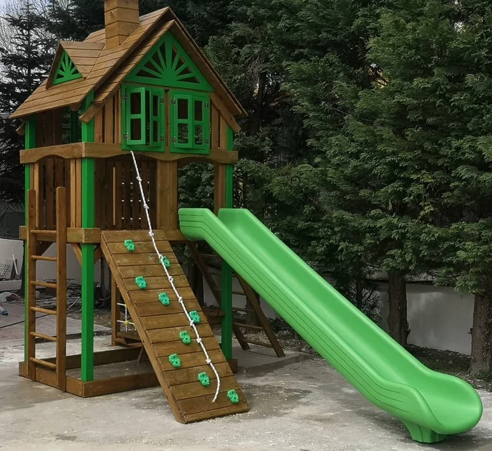 AHŞAP BAHÇE OYUN KULESİ