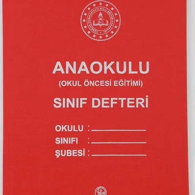 ANASINIFI DEFTERİ KUMAŞ KAPAK BÜYÜK BOY 8 DERS YILLIK YOKLAMALI