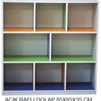 AÇIK RAF DOLAP RENKLİ