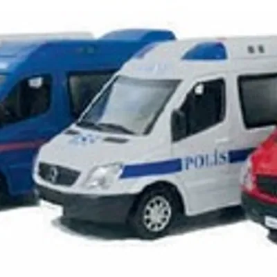 METAL ARABALAR 4LÜ SET İTFAİYE POLİS AMBULANS JANDARMA