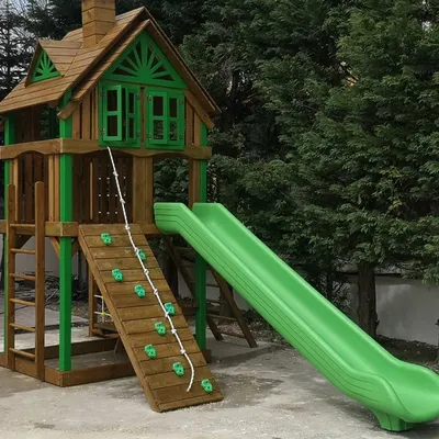 AHŞAP BAHÇE OYUN KULESİ